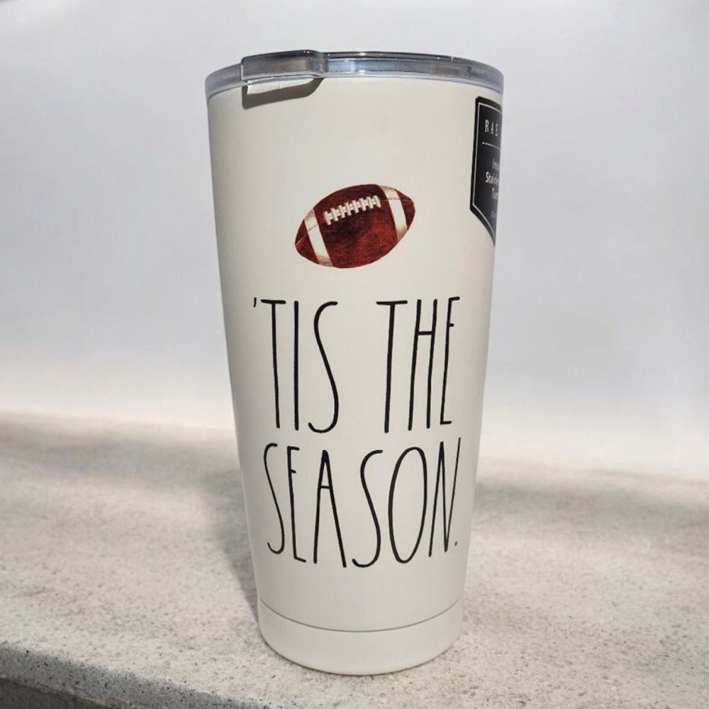 π Rae Dunn TIS THE SEASON Football Insulated Tumbler - Picture 10 of 10